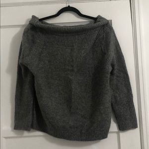NEW Over the shoulder grey sweater